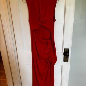 Halara Red Sleeveless Cutout Dress